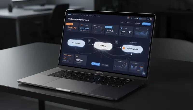 Automated Marketing Workflow Hero 2026 — visual overview of a marketing automation trigger-action pipeline