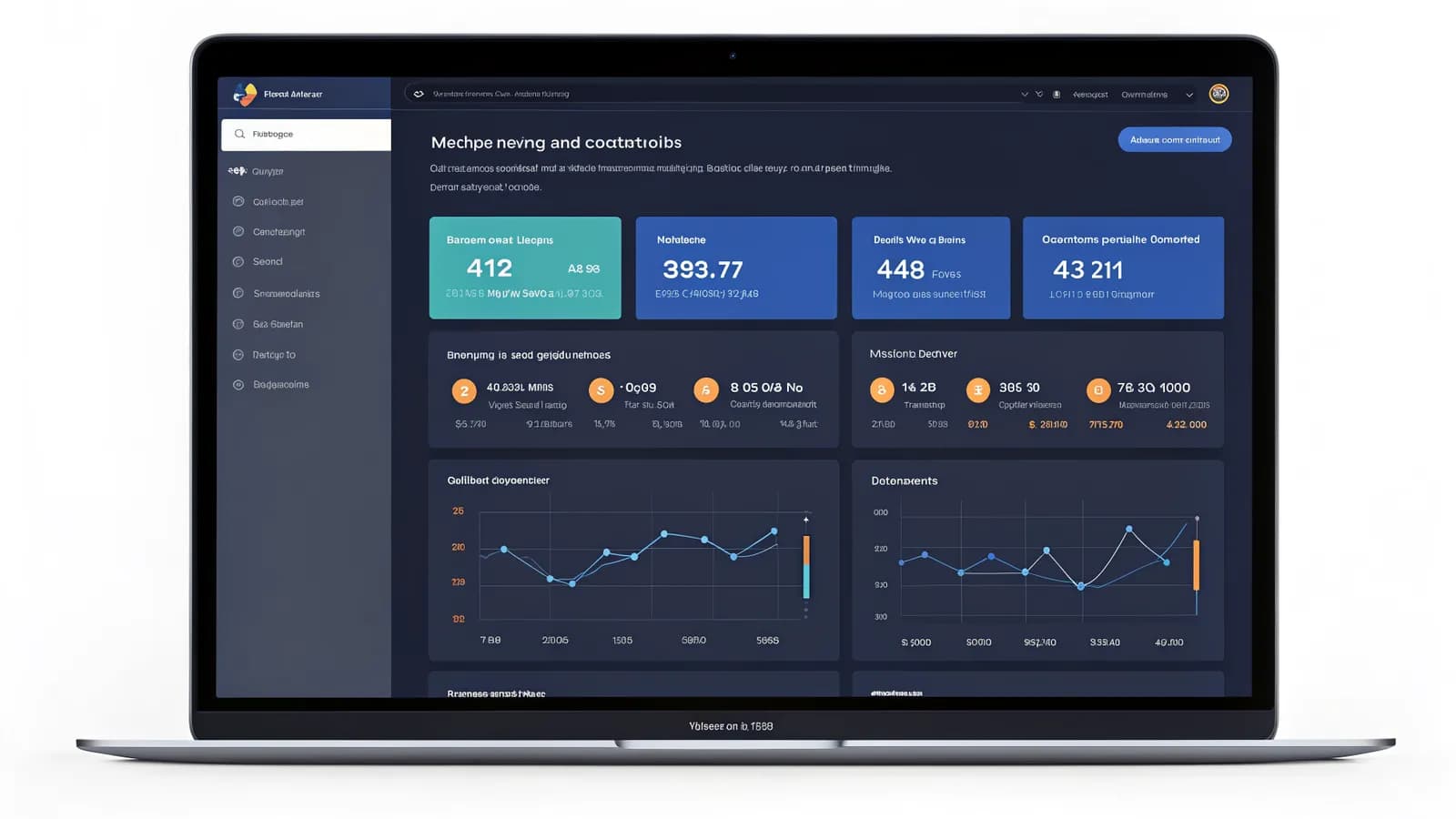Google Shopping feed optimization 2026 — dark SaaS dashboard showing product approval statuses, feed-health score and ROAS trend lines