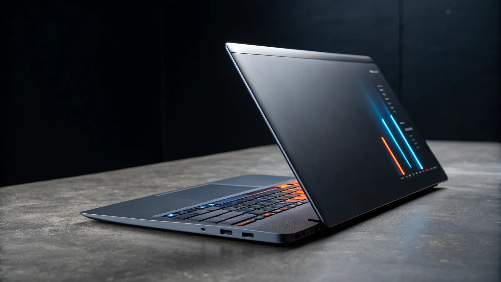 SaaS SEO agency engagement 2026 — a laptop showing organic pipeline data on a dark studio set