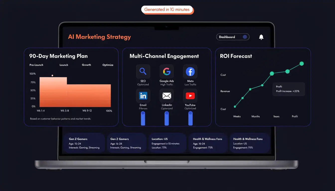 AI Marketing Strategy Tool — Generate Your Complete Marketing Plan with AI