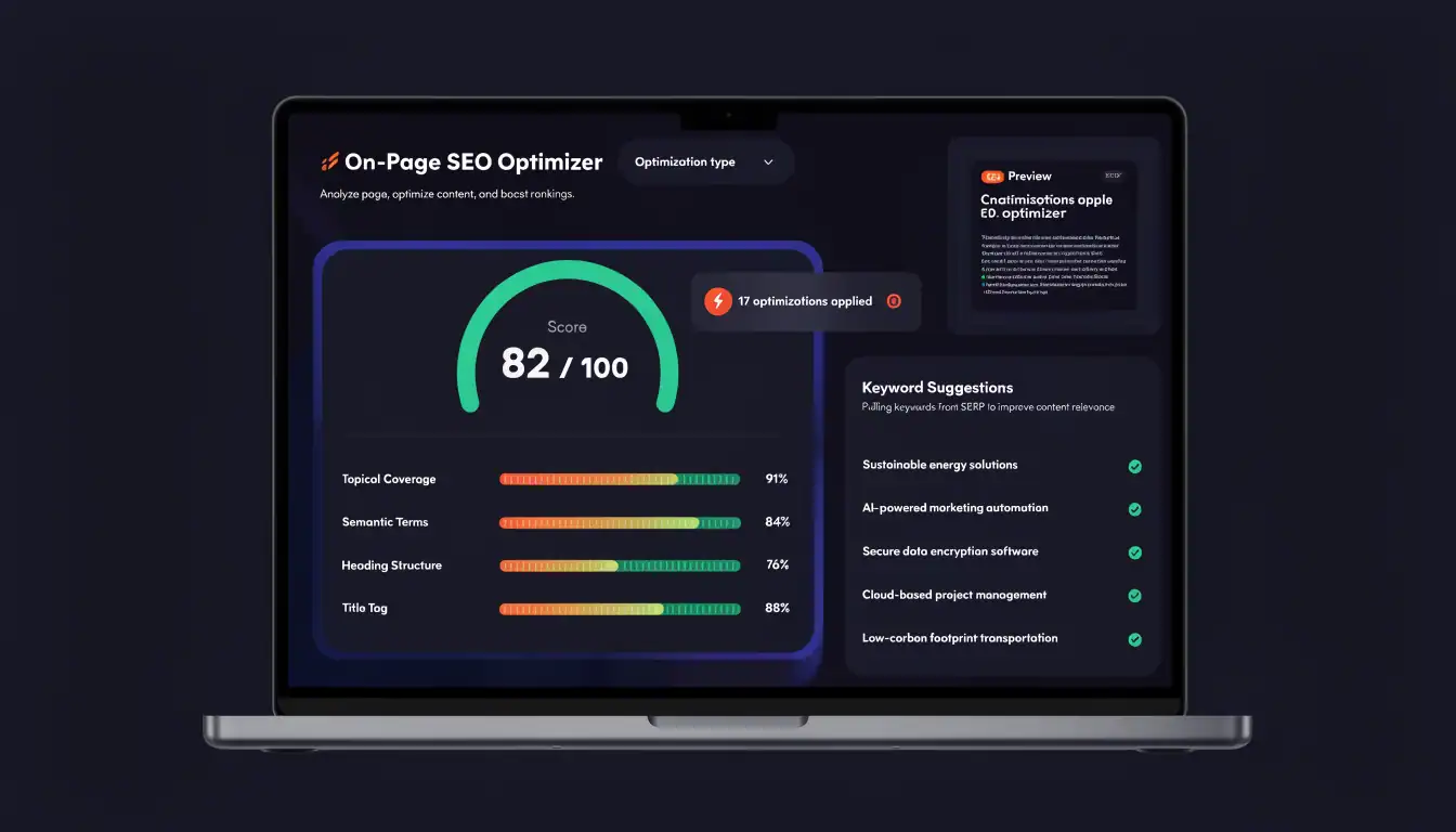 On-Page SEO Optimizer — Score, Optimize & Rank Content with AI