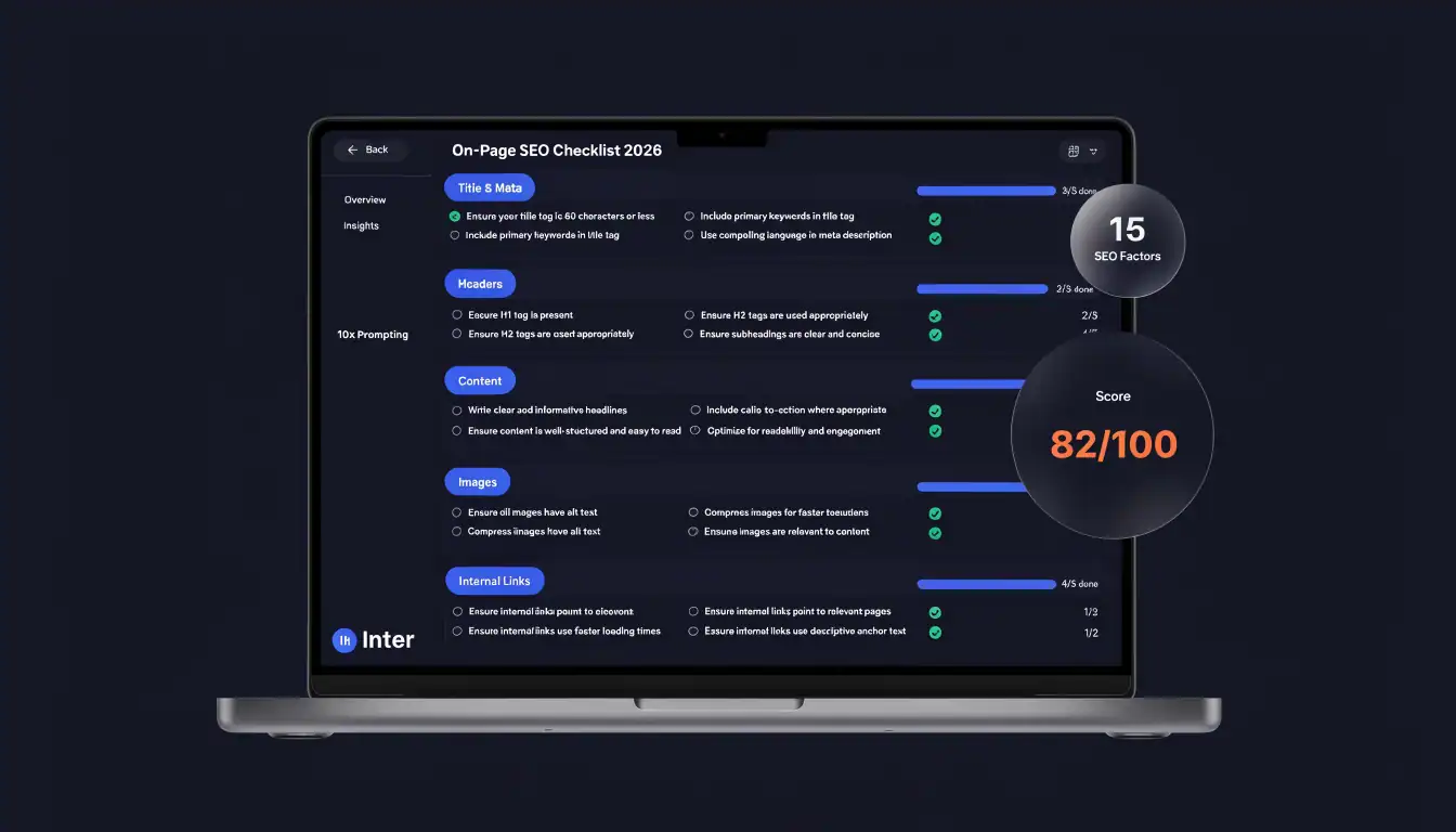 On-Page SEO Checklist 2026: Step-by-Step Guide to Optimizing Every Page